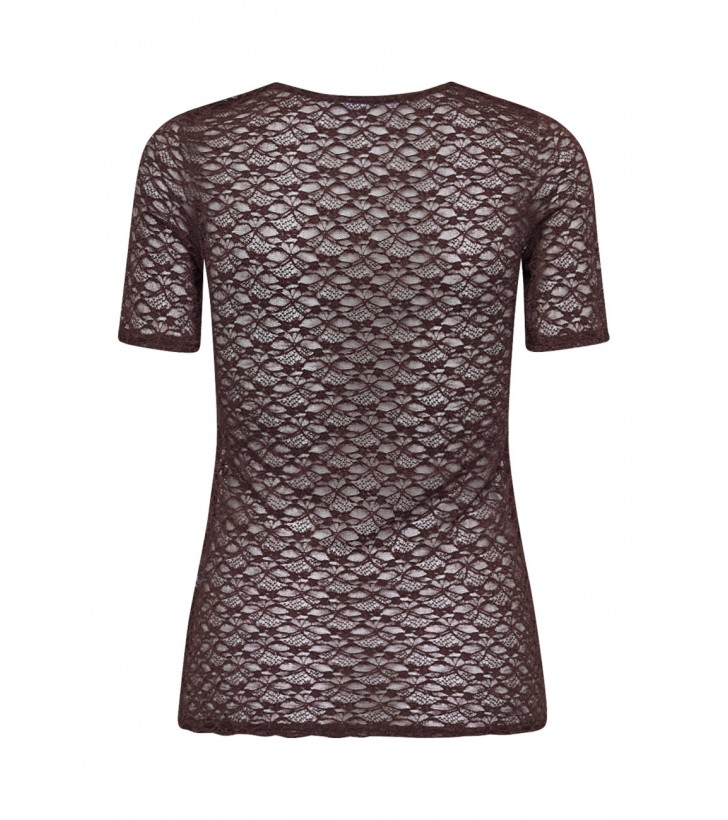 Gimas blonde t-shirt mørkebrun