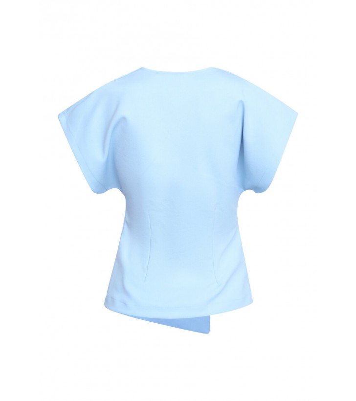Gevela vest lyseblå