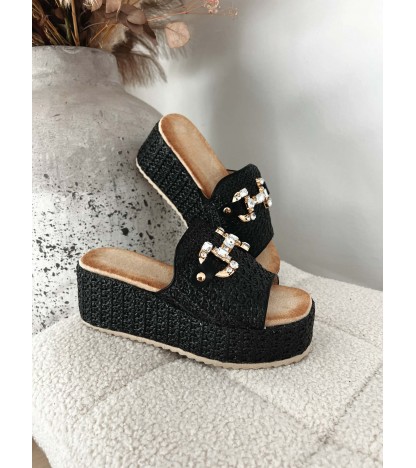 Elvira plateau sandaler m. spænde