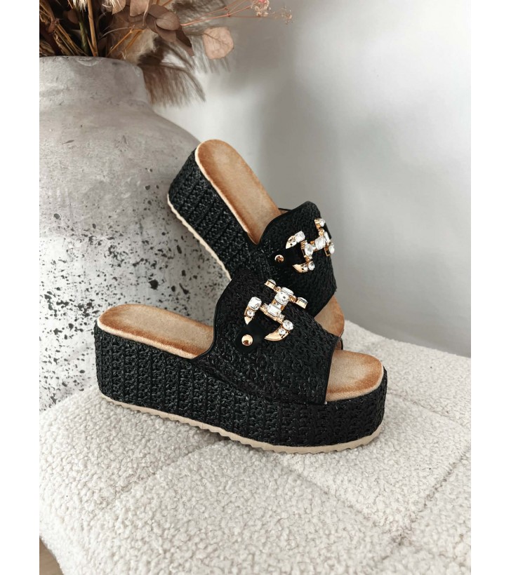 Elvira plateau sandaler m. spænde