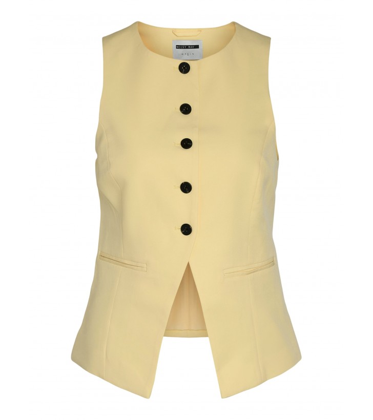 Maile o-neck vest gul