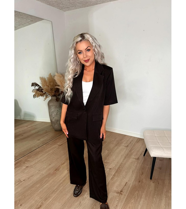 Viksa blazer mørkebrun