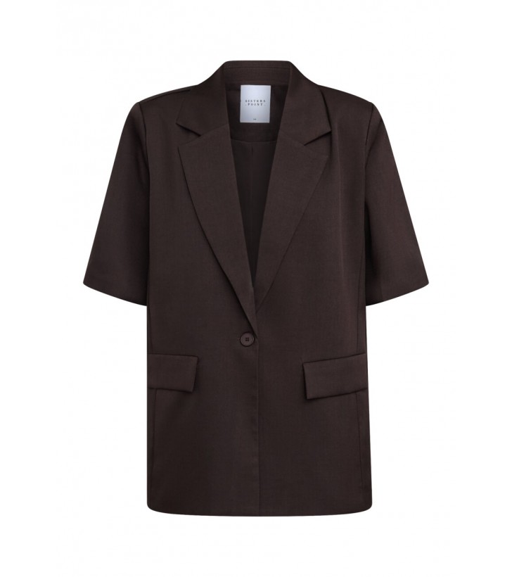 Viksa blazer mørkebrun