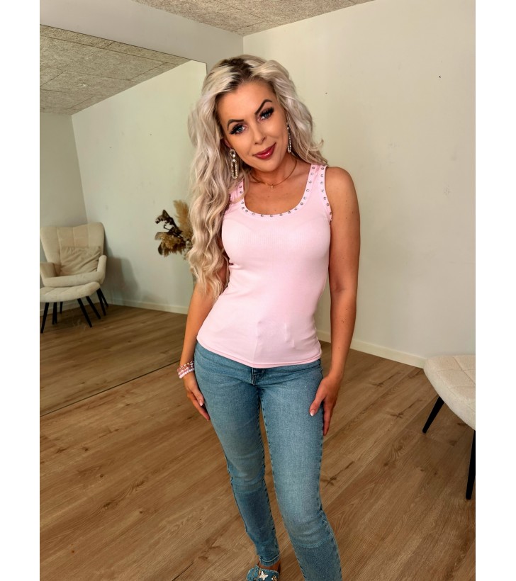 Nora rib top m. sten