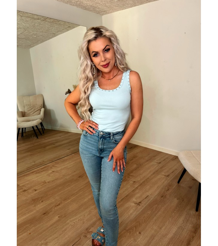 Nora rib top m. sten