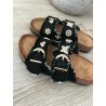 Freya sommer sandal m. gulddetaljer