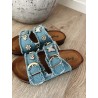 Freya sommer sandal m. gulddetaljer
