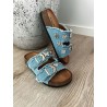 Freya sommer sandal m. gulddetaljer