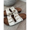 Freya sommer sandal m. gulddetaljer