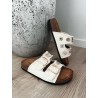 Freya sommer sandal m. gulddetaljer