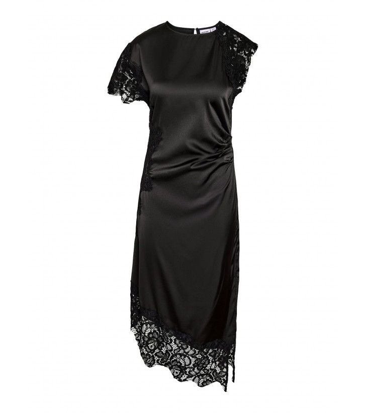 Wren Satin Kjole M. Blonder - Sort