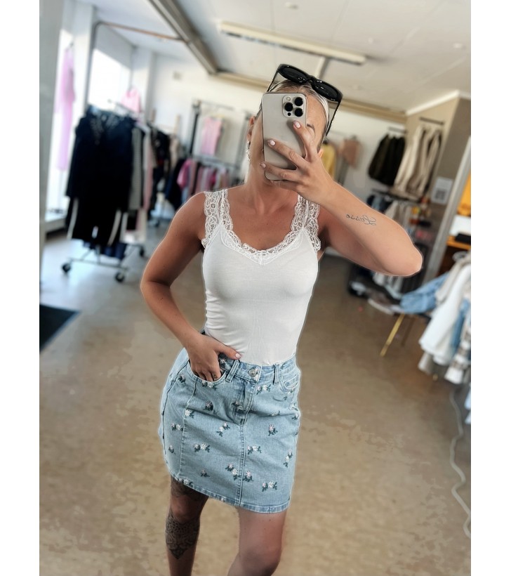 Barbera Blonde Top - Hvid