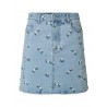 Flora Denim Nederdel M. Broderinger
