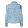Flora Denim Jakke M. Broderinger