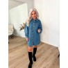 Enza Denim Skjorte Kjole