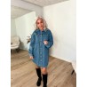 Enza Denim Skjorte Kjole