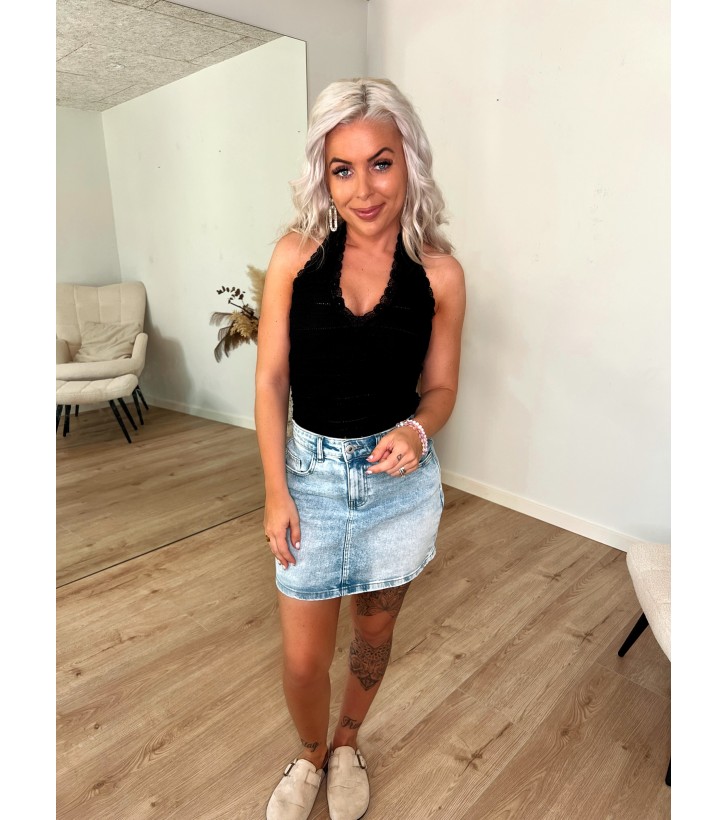 Vilma Halterneck Blonde Top