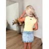 Molly O-neck Ruching Top - Gul
