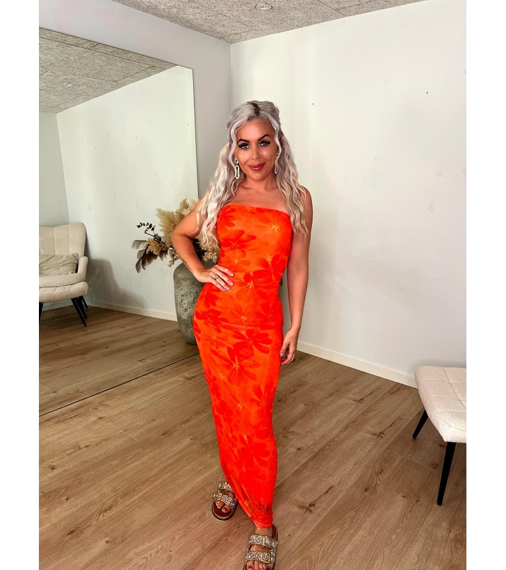 Rosalie Mesh Bandeau Maxi Kjole