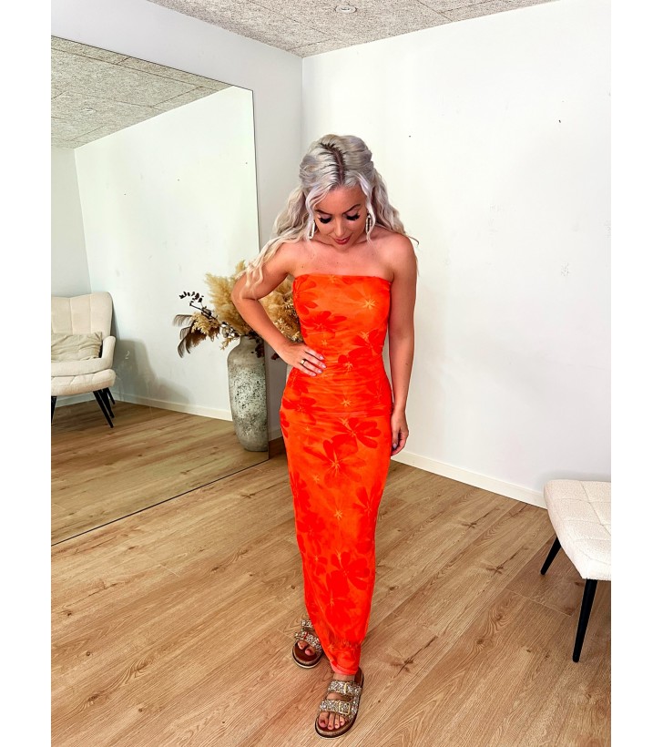 Rosalie Mesh Bandeau Maxi Kjole