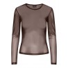 Ninni Mesh Bluse - Brun