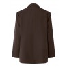 Kamil Loose Blazer - Mørkebrun