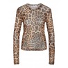 Judith Mesh Bluse - Leopard