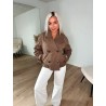 Scarlett Trench Coat Kort - Brun