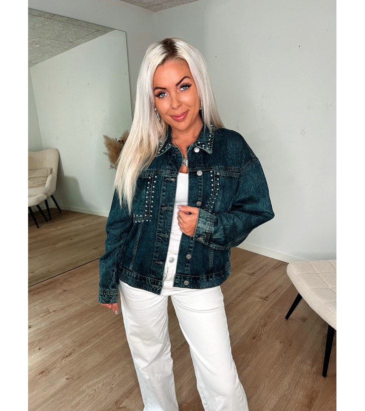 Oreon Denim Jakke M. Sølv Nitter