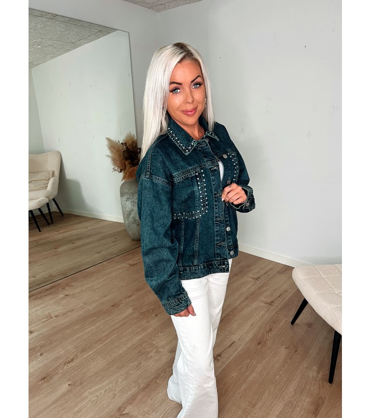 Oreon Denim Jakke M. Sølv Nitter