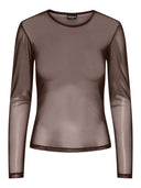 Ninni Mesh Bluse - Brun