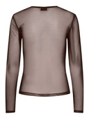 Ninni Mesh Bluse - Brun