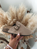Nora Slip-in Sandal M. Spænde - Taupe