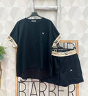 Maya Sæt M. Shorts & T-shirt - Sort