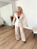 Kamil Fitted Blazer - Beige
