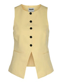 Maile O-neck Vest - Gul