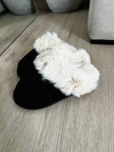Mira Fur Slippers - Sort