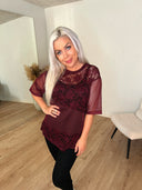Lucca Blonde T-shirt – Bordeaux