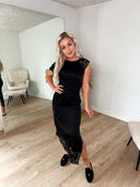 Wren Satin Kjole M. Blonder - Sort