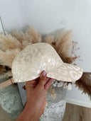 Luna Leopard Cap Satinlook - Creme