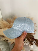 Luna Leopard Cap Satinlook - Blå