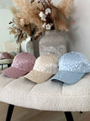 Luna Leopard Cap Satinlook - Creme