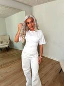 Alli O-neck Top - Hvid