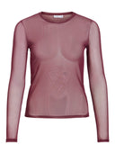 Judith Mesh Bluse - Bordeaux