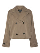 Scarlett Trench Coat Kort - Brun