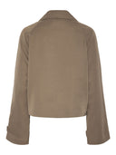 Scarlett Trench Coat Kort - Brun