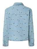 Flora Denim Jakke M. Broderinger