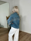 Alva Denim Jakke M. Frynser