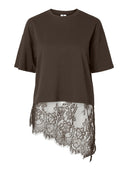 Mave T-shirt M. Blonde - Mørkebrun