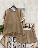 Maya Sæt M. Shorts & T-shirt - Taupe